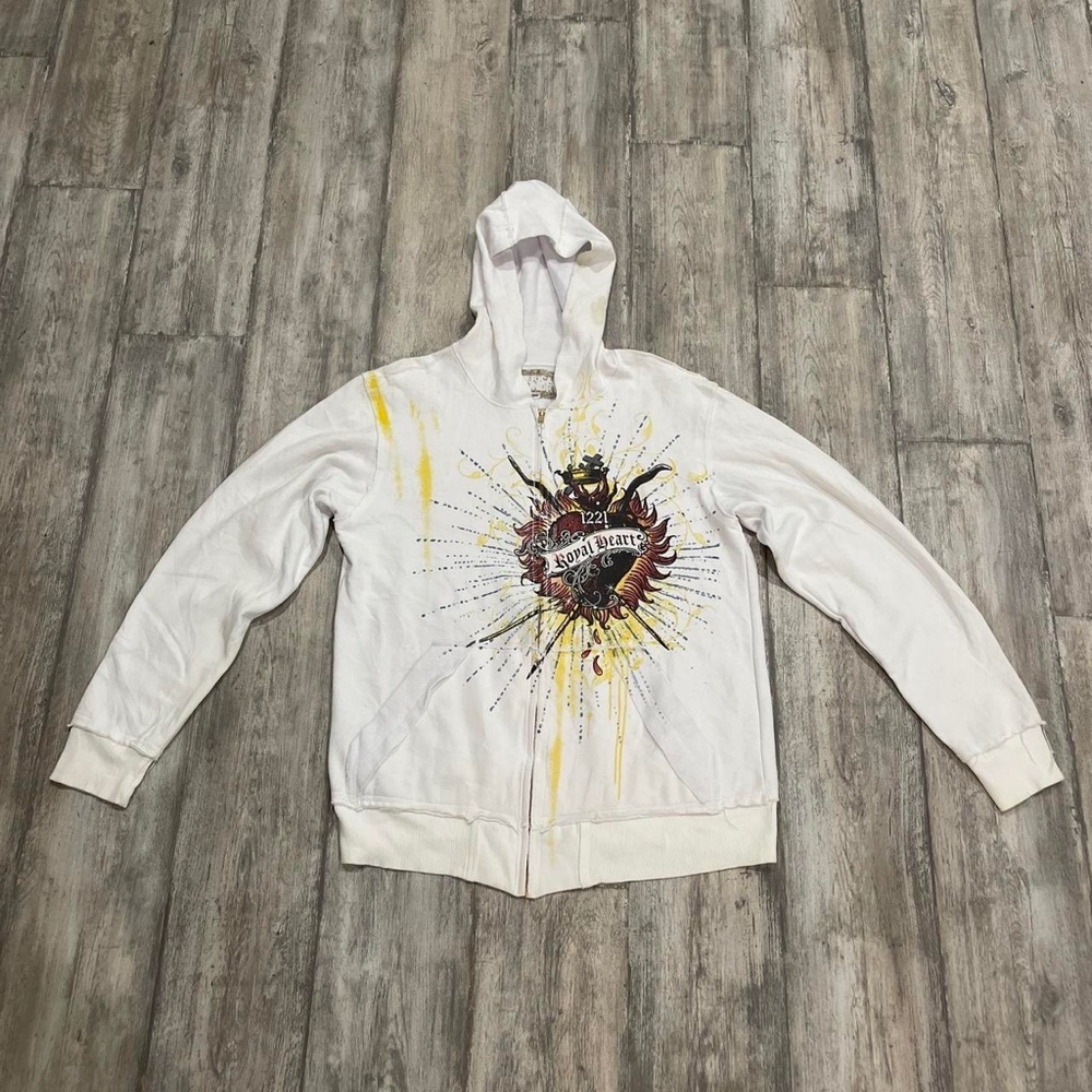 American laundry cyber y2k zip up hoodie